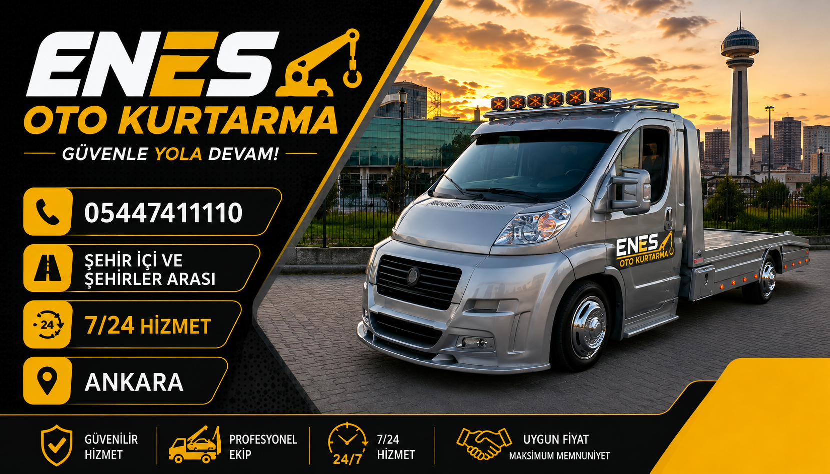 Enes Oto Kurtarma Keçiören Ankara Çekici Aracı